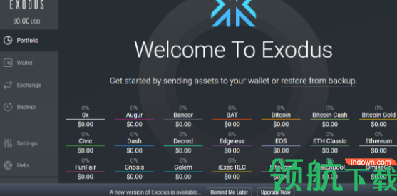 Exodus数字货币钱包软件官方版