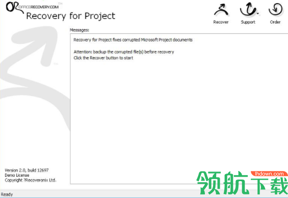 RecoveryforProjec文件修复工具官方版