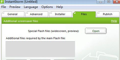 InstantStorm(Flash屏保制作软件)官方版