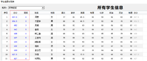 51智能分班系统