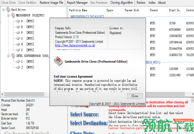 GeekSnerdsDriveCloneProfessional硬盘驱动器破解版