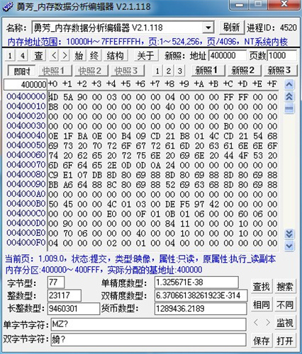 勇芳内存数据分析编辑器绿色版