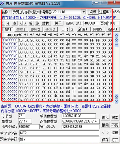 勇芳内存数据分析编辑器绿色版