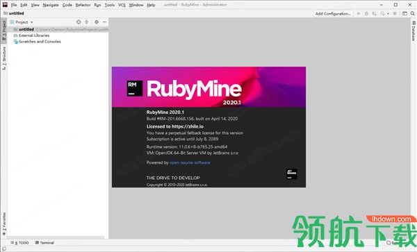 JetBrainsRubyMine2020中文破解版