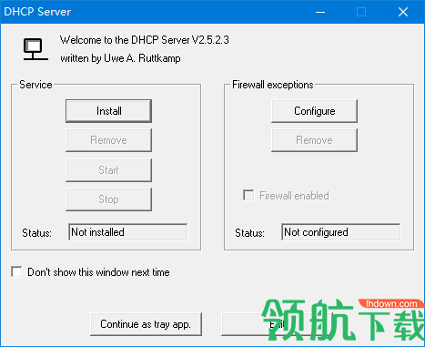 DHCPsrv服务器管理工具官方版