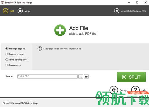 Softdiv PDF Split and Merge破解版