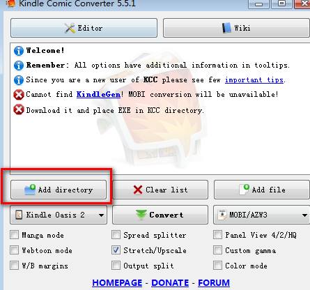 KindleComicConverter漫画转换工具绿色版