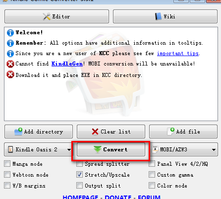 KindleComicConverter漫画转换工具绿色版