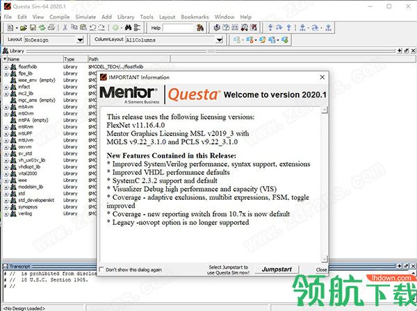 MentorGraphicsQuestaSim2020仿真模拟软件破解版