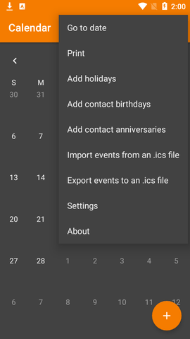 Calendar事件和提醒APP