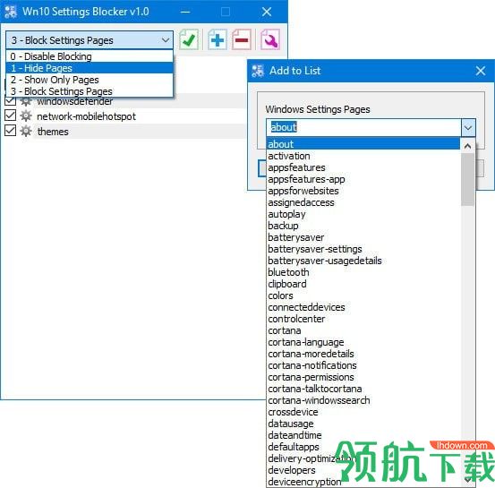 Win10 Settings Blocker(win10隐藏设置工具)官方版