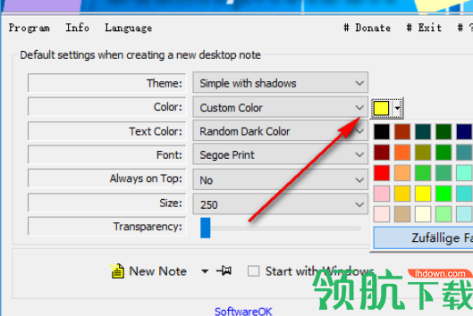 DesktopNoteOK(桌面便签小工具)绿色版