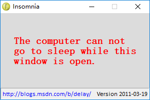 Insomnia(阻止电脑休眠工具)绿色版