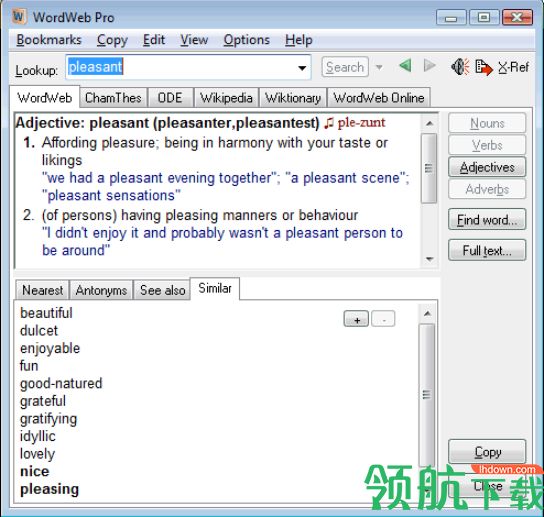 WordWeb Pro破解版(词典和词库软件)