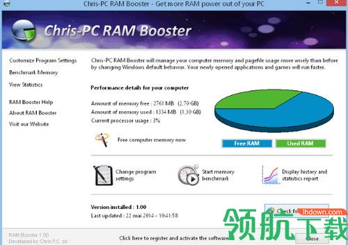 Chris PC RAM Booster破解版
