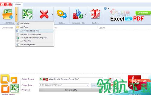 FoxPDF Excel to PDF Converter中文版