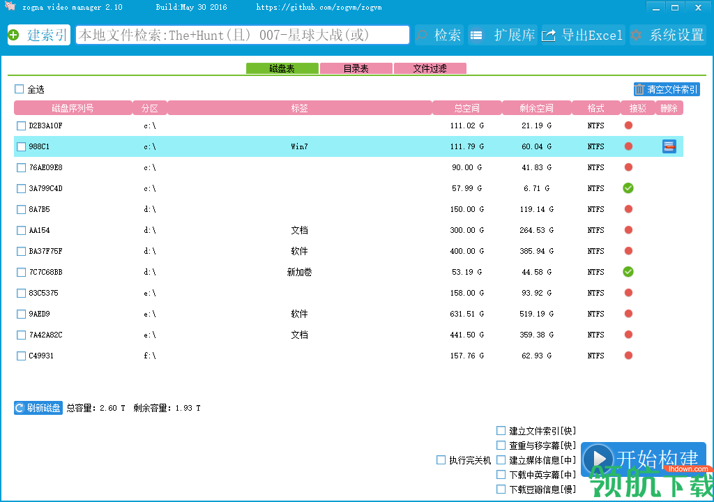 ZongaViideoManager视频文件管理工具绿色版