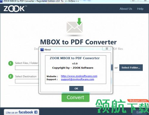 ZOOK MBOX to PDF Converter破解版
