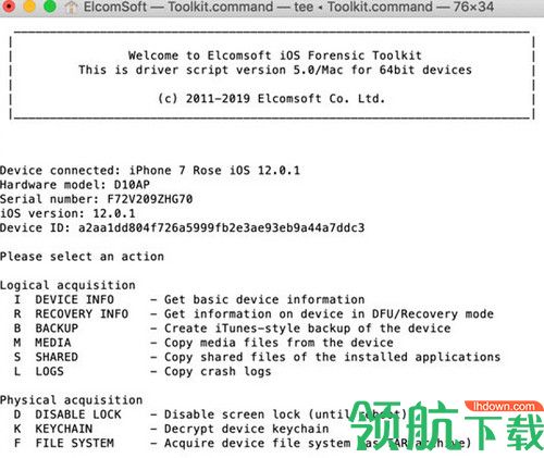 ElcomSoft iOS Forensic Toolkit破解版