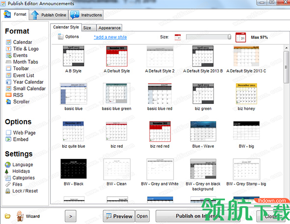 WebCalendarPad日历制作工具官方版