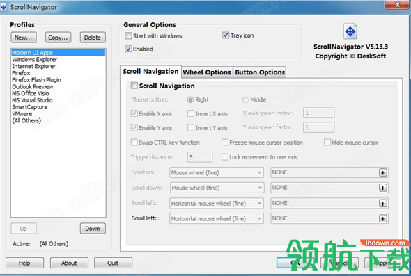 DeskSoftScrollNavigator鼠标条工具绿色版