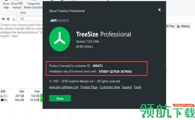 JAMSoftwareTreeSizeProfessional绿色破解版