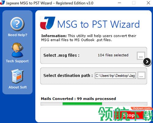 Jagware MSG to PST Wizard破解版
