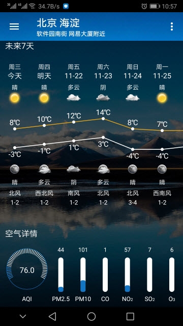 天气预报