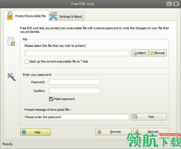 FreeEXELock程序加密工具绿色版