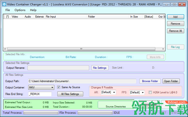 VideoContainerChanger视频转换器绿色版