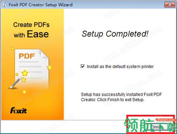 FoxitPDFCreator虚拟打印机汉化绿色版