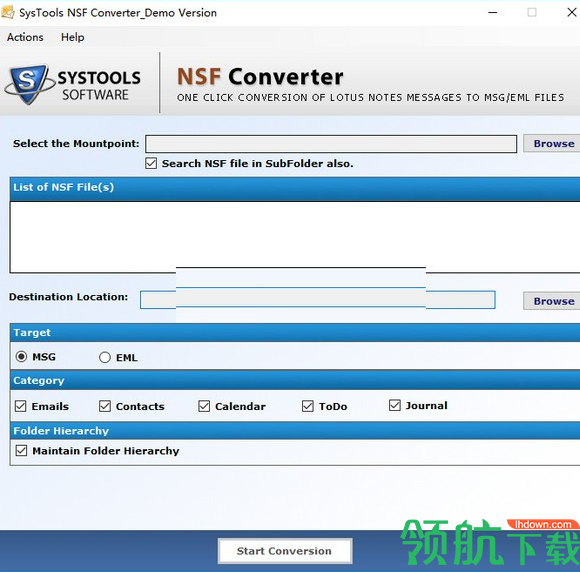 SysToolsNSFConverter转换工具绿色版