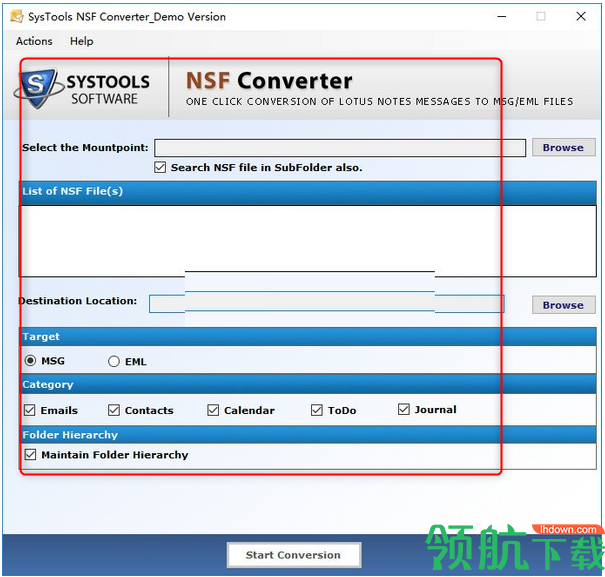 SysToolsNSFConverter转换工具绿色版