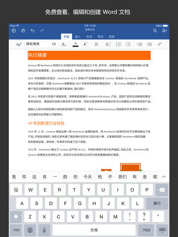 Word iPad版