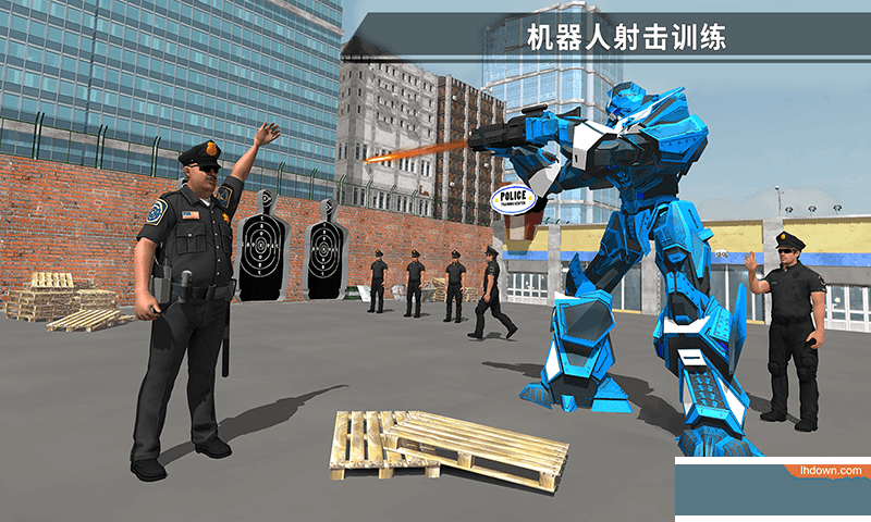 警察机器人汽车游戏破解版