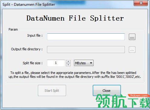 DataNumenFileSplitter文件分割合并软件绿色版