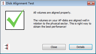 DiskAlignmentTest磁盘分区对齐检测软件绿色版