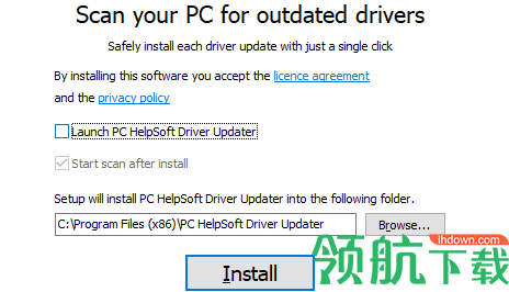 PCHelpSoftDriverUpdater汉化破解版(附破解补丁)