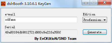 dslrBooth注册机(激活码生成)绿色版