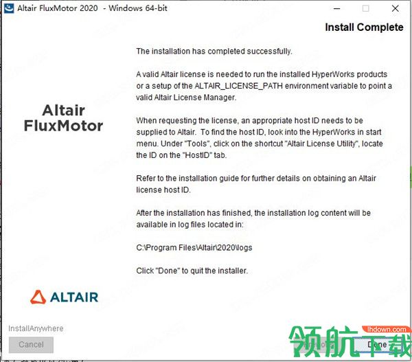AltairFluxMotor2020中文破解版(附破解补丁)
