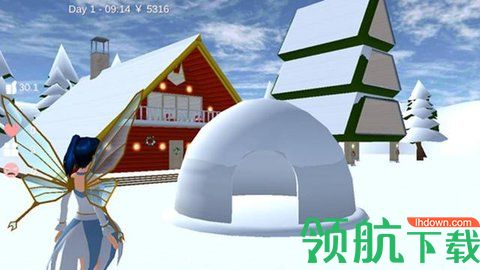 樱花校园模拟器更新雪屋和特效破解版