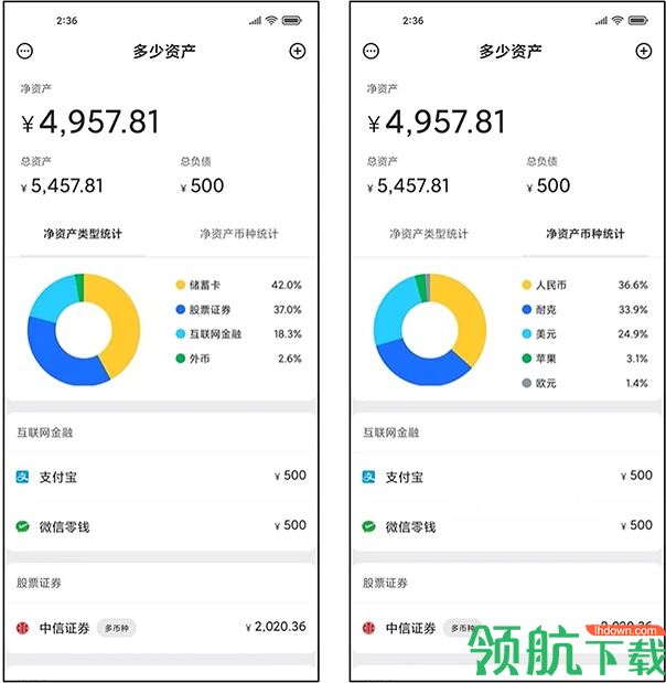 多少资产个人财务统计软件