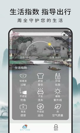 一毫天气预报APP