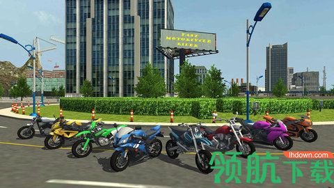 城市摩托车骑手驾驶游戏