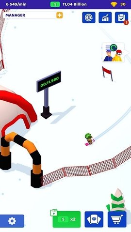空闲滑雪场大亨破解版