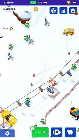 空闲滑雪场大亨破解版