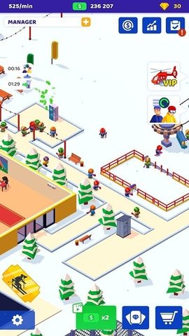 空闲滑雪场大亨破解版
