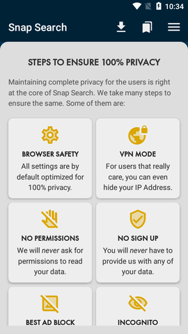 Snap Search隐私浏览器APP
