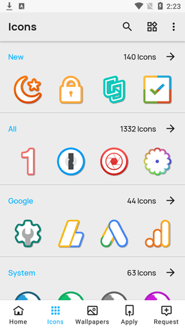Color line彩色线条图标包APP