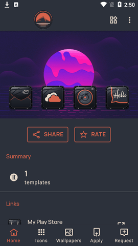 Sunset日落图标包APP